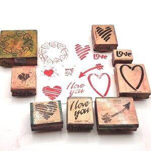 👋 VALENTINE'S DAY HEART LOVE STAMP SET 8 Pc  | Mix And Match 3/$20